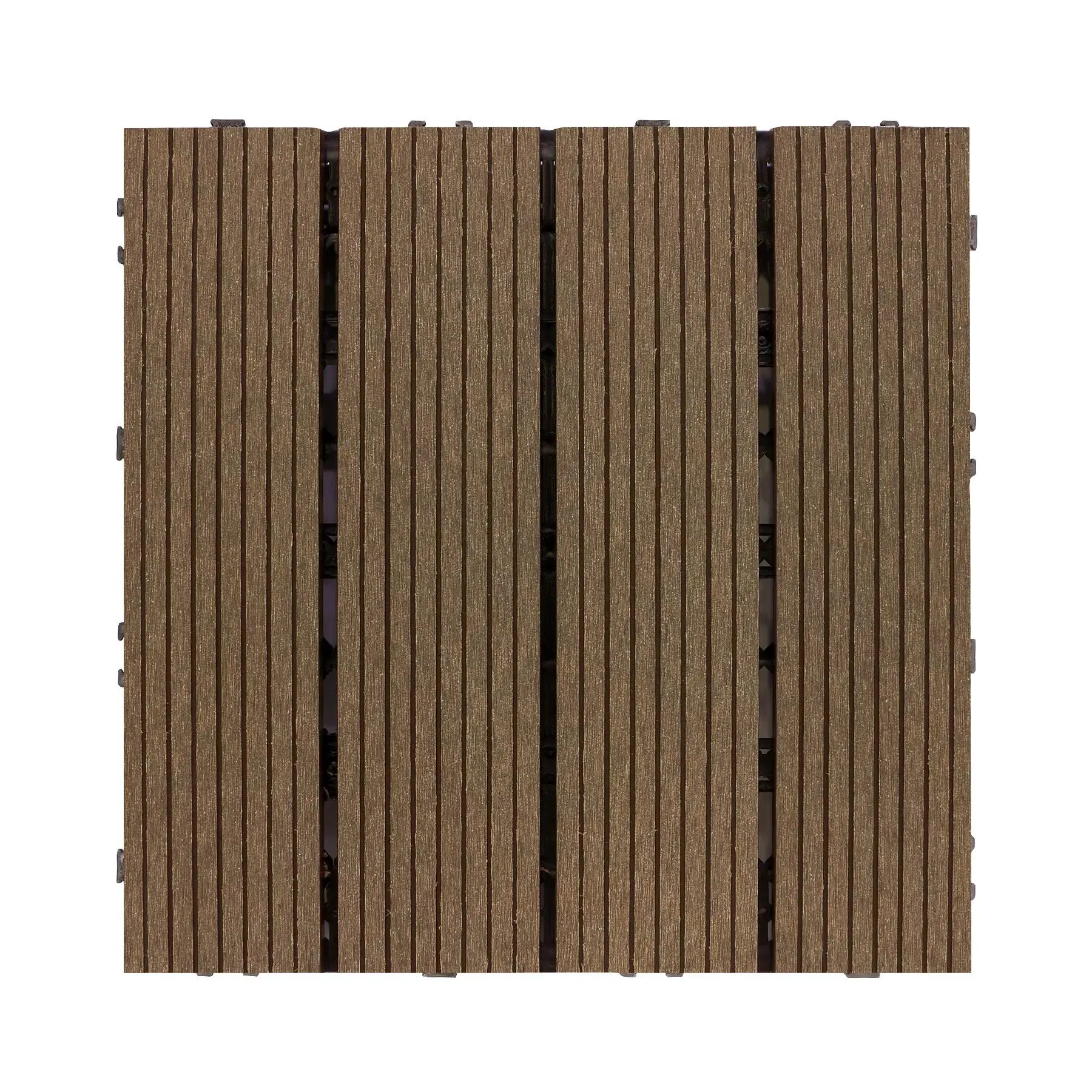 Berkley Jensen 1' x 1' Chestnut - WPC Deck Tiles, 8 pk.