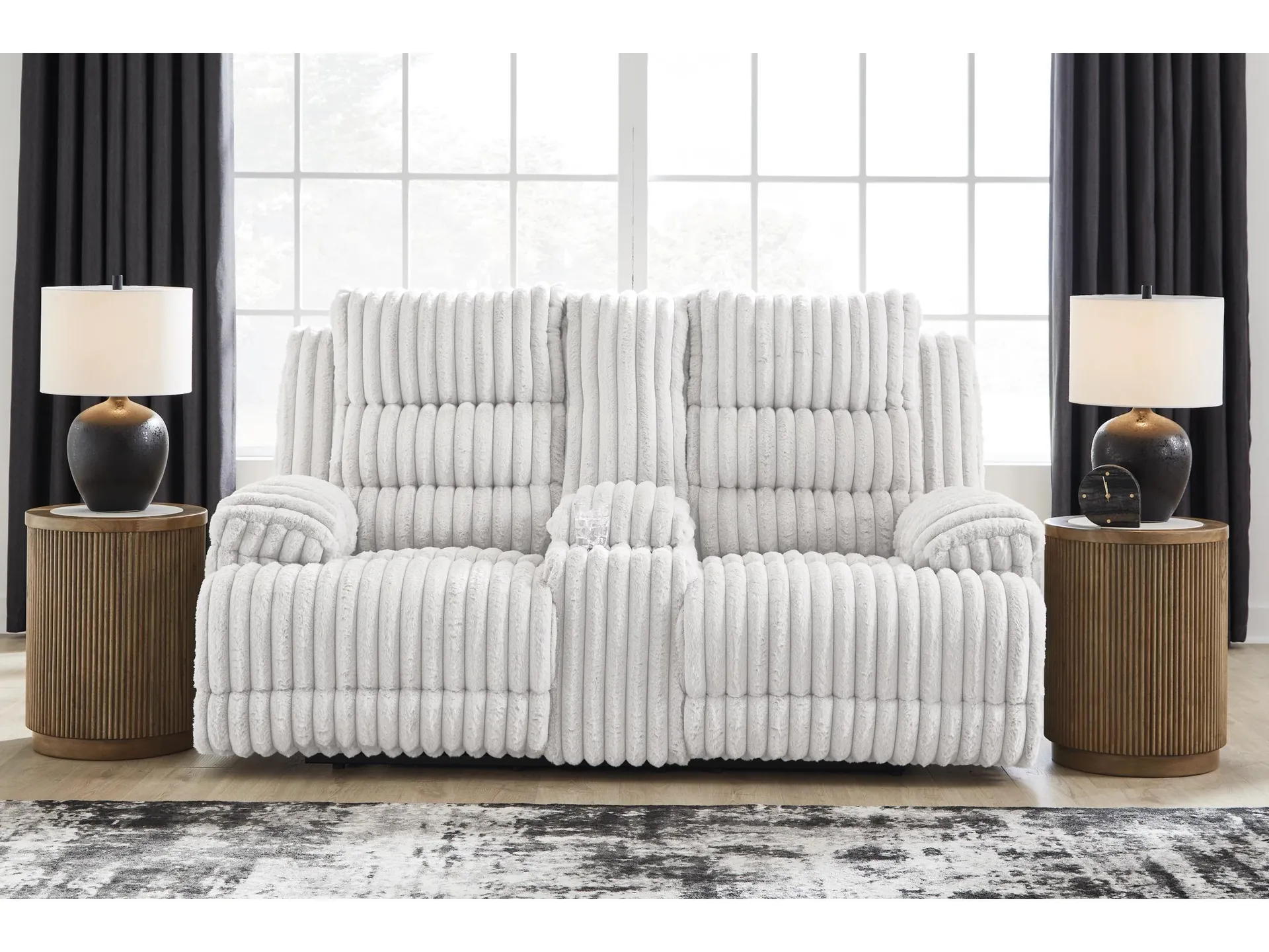 Technique Power Reclining Loveseat with Console