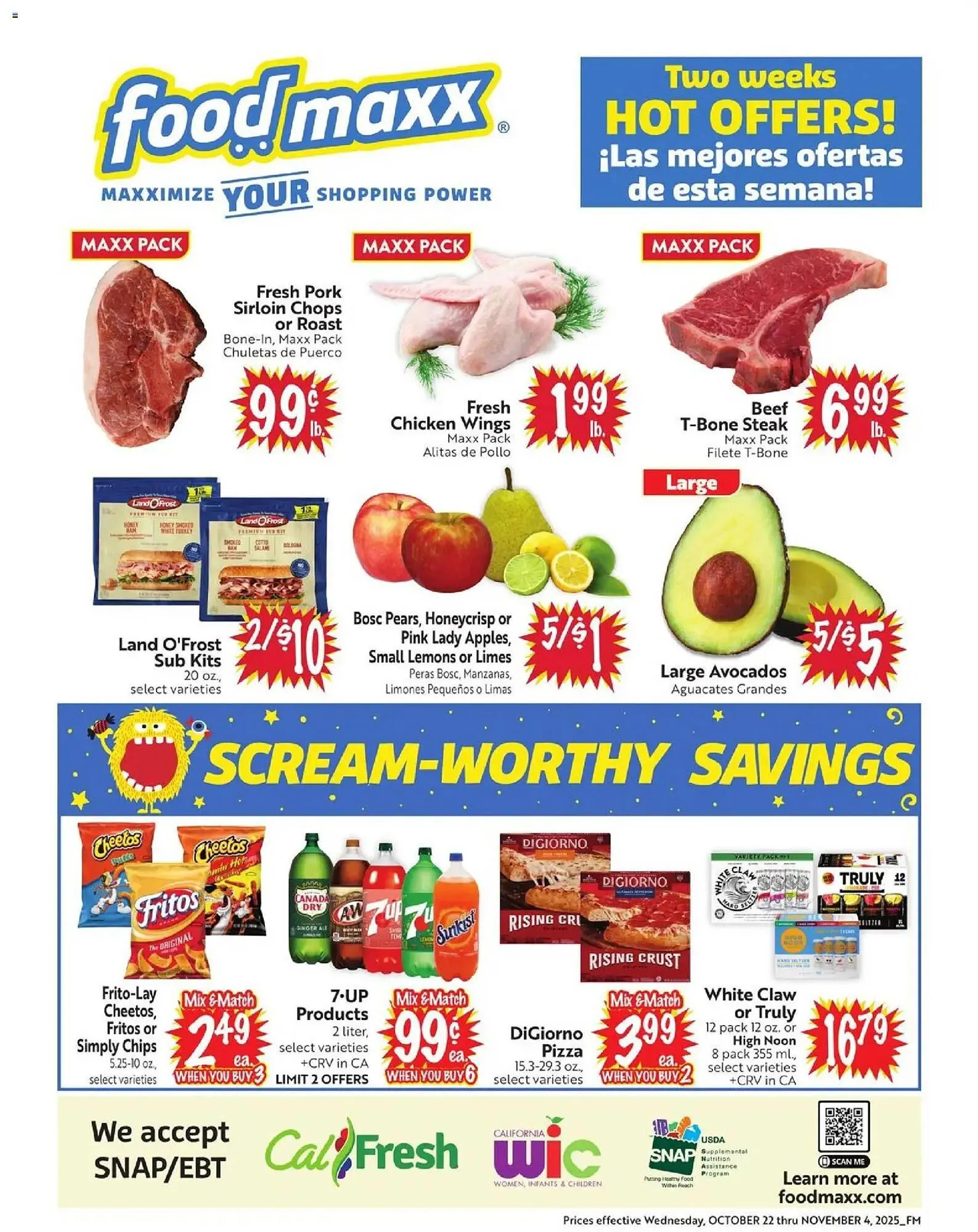 Weekly ad Foodmaxx weekly ad from October 22 to November 4 2025 - Page 1