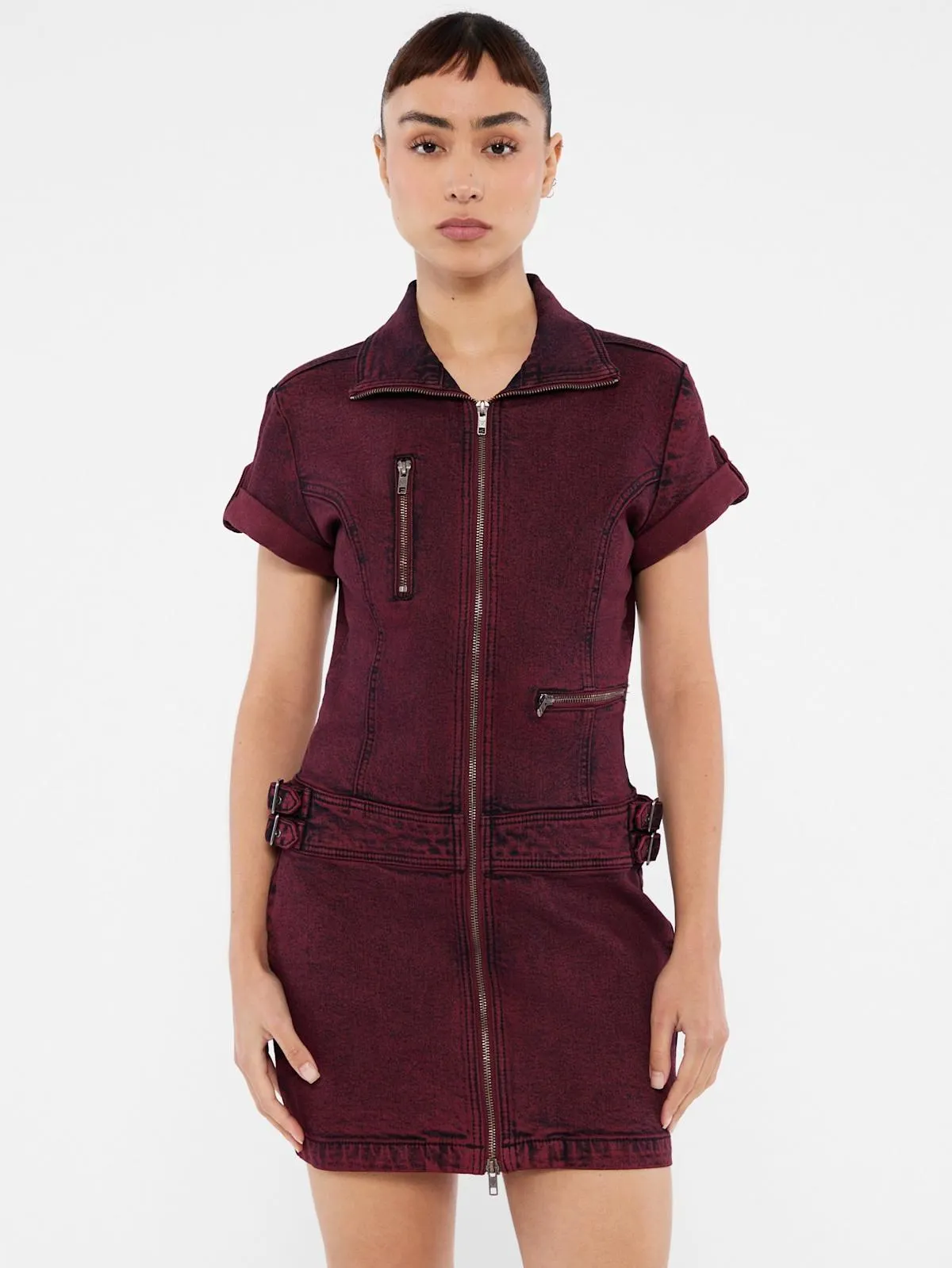 GUESS Originals Utility Denim Zip Dress