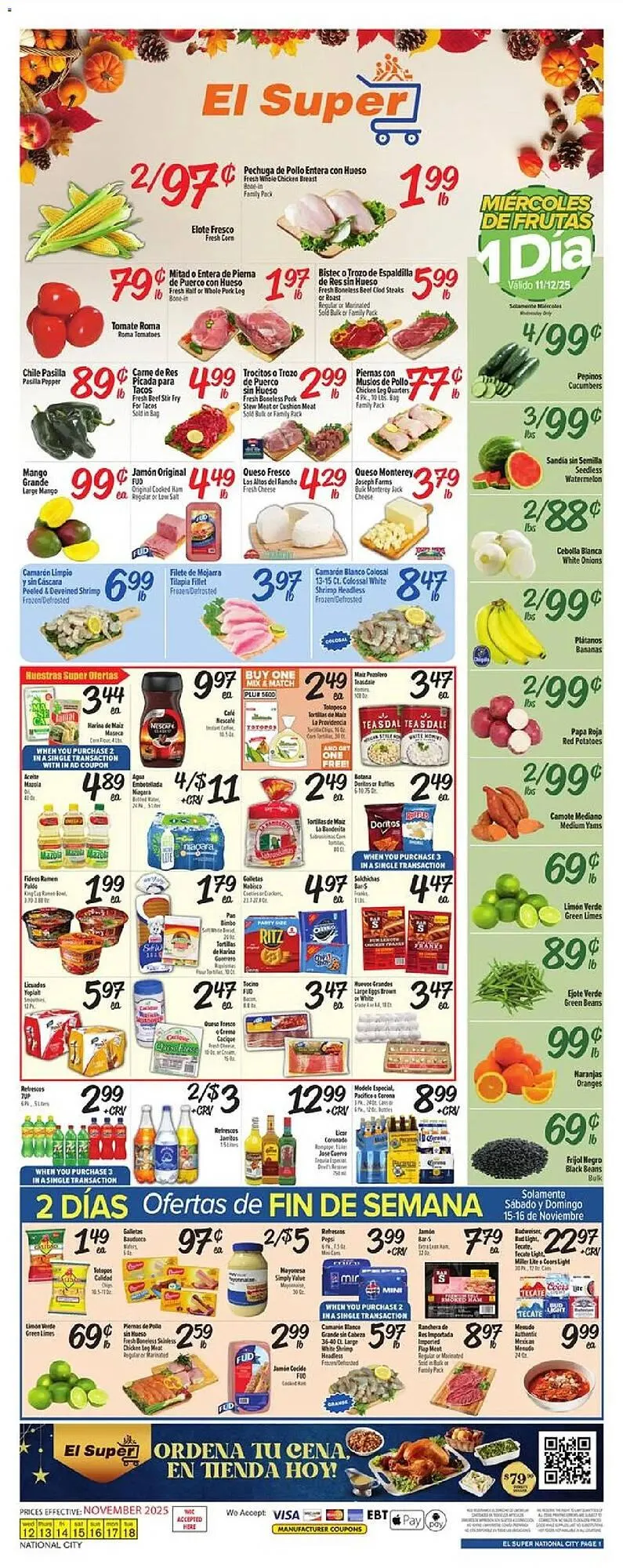 Weekly ad El Super weekly ad from November 12 to November 19 2025 - Page 1