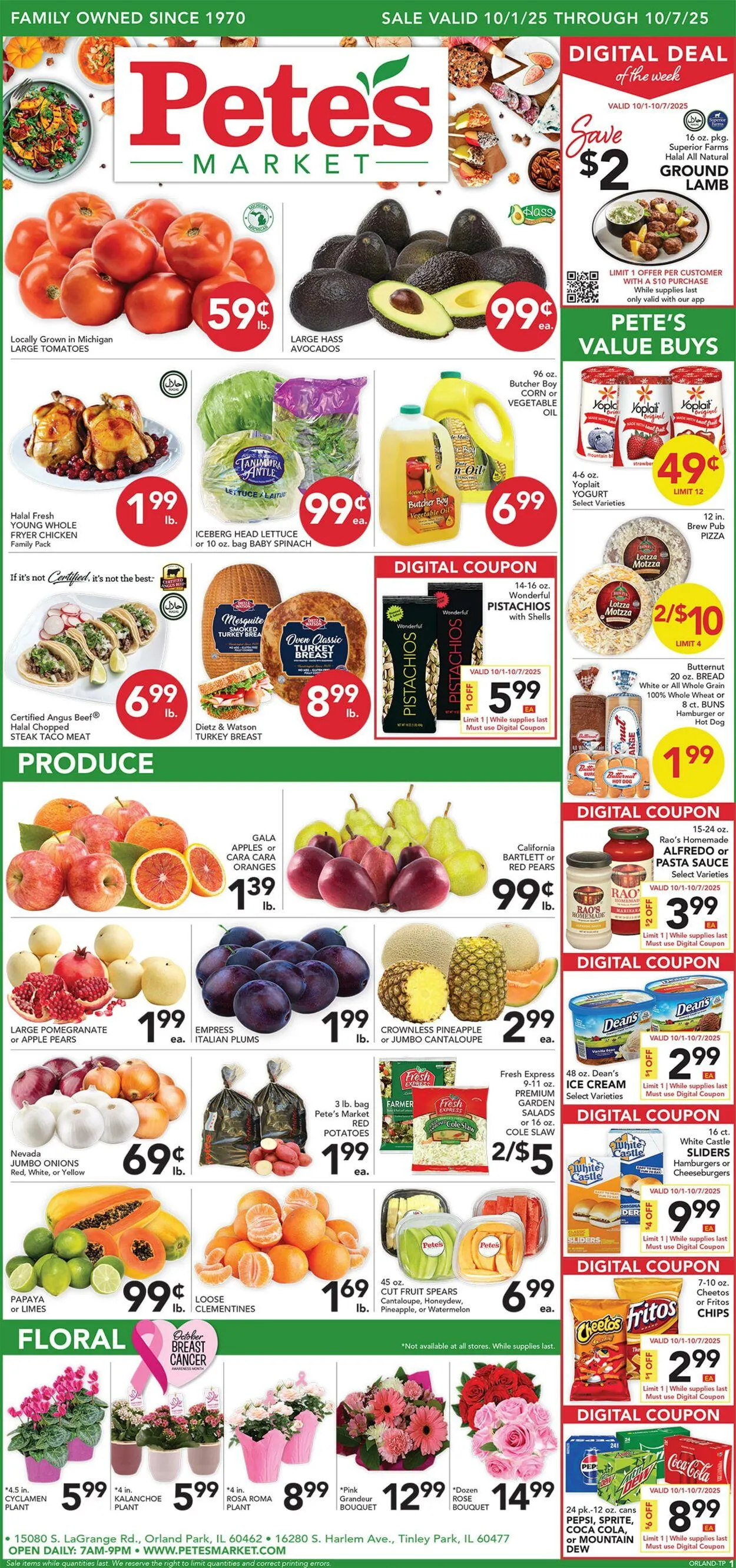 Weekly ad Pete's Fresh Market from October 1 to October 7 2025 - Page 1