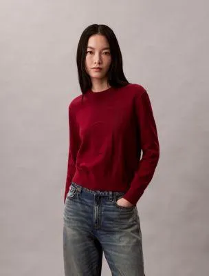 Smooth Cotton Monogram Sweater