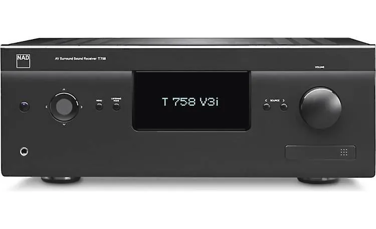 NAD T 758 V3i 7.1-channel home theater receiver with BluOS®, Apple AirPlay® 2, and Dolby Atmos®