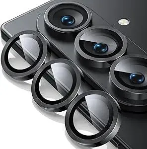 WSKEN for Z Fold 7 Camera Lens Protector Case Cover - Ultra HD Anti-Reflective Tempered Metal Glass Anti Scratch Rear Camera Screen Protector Film for Samsung Galaxy Z Fold 7 5G Accessories,Black