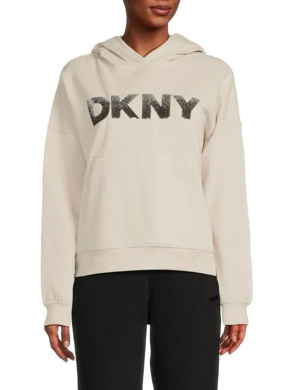 Drop Shoulder Logo Hoodie