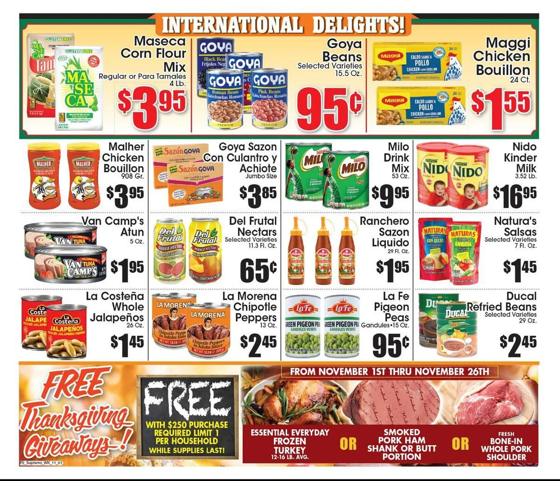 Weekly ad Supremo Foods Inc weekly ad from November 1 to November 7 2025 - Page 2