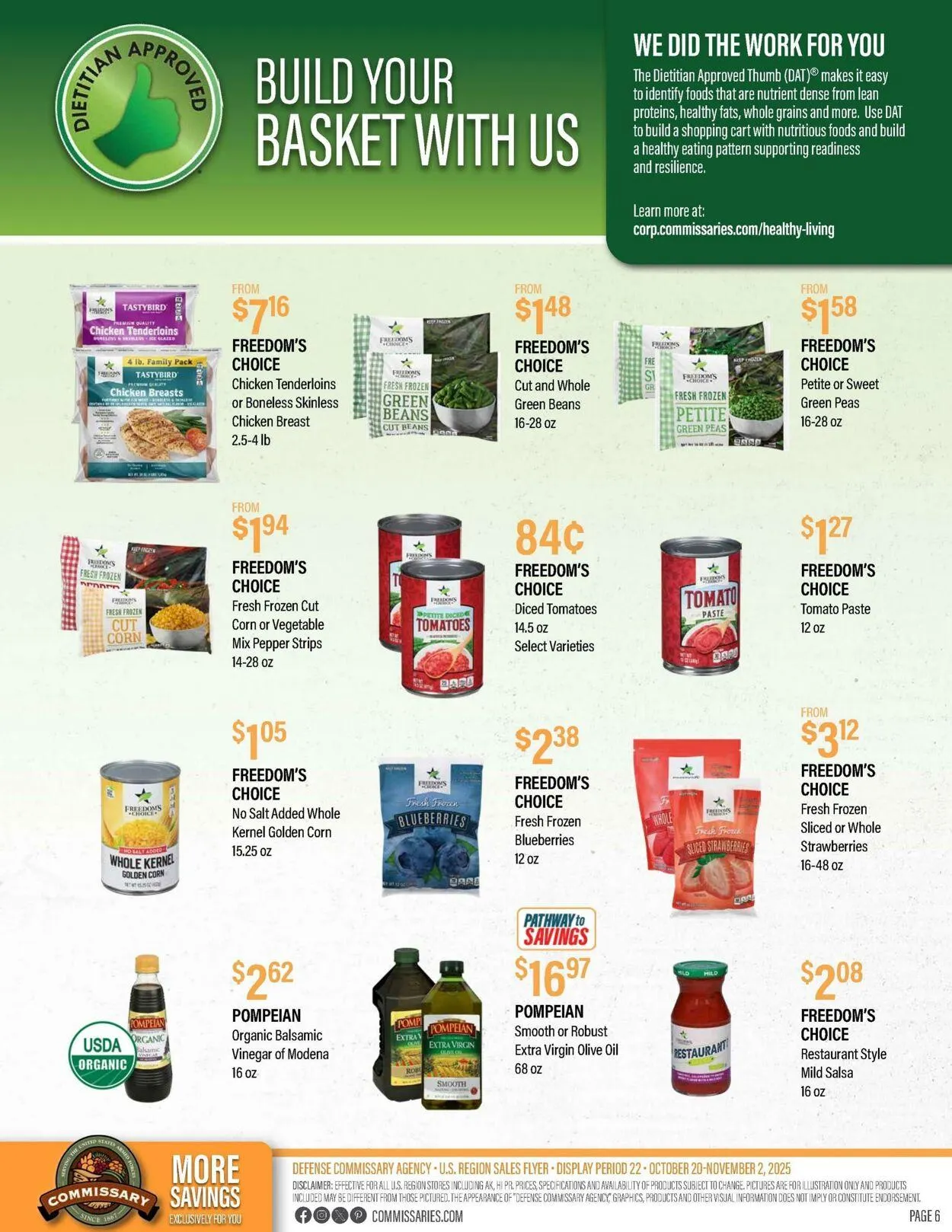 Weekly ad Commissary - Fort Irwin from October 20 to November 2 2025 - Page 6