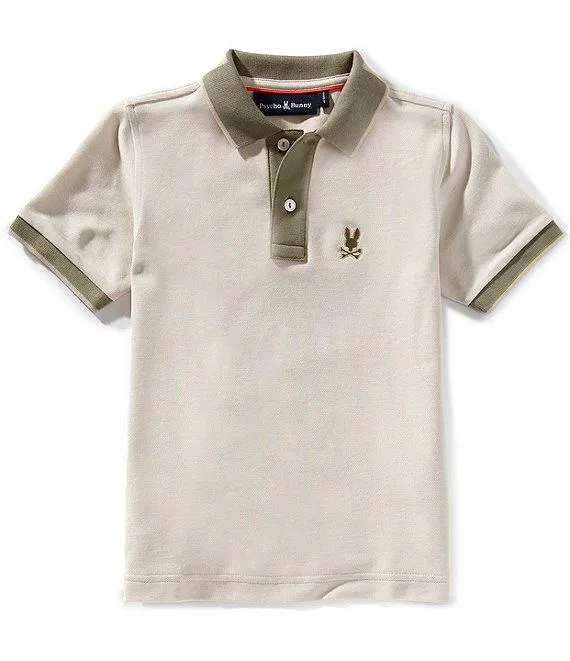 Big Boys Thatcher Color Block Diamond-Knit Pique Polo Shirt