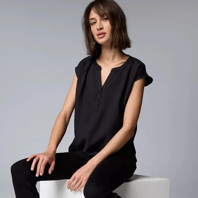 Women's Simply Vera Vera Wang Dolman Popover Top