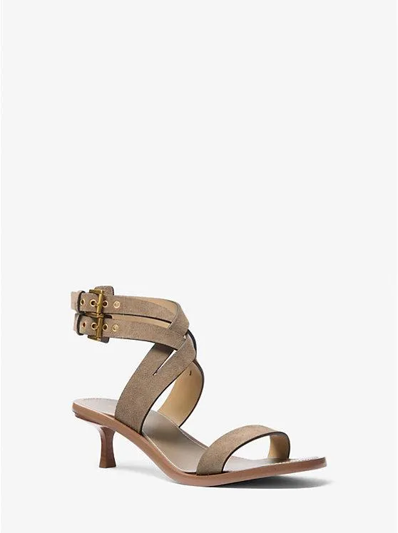 Irene Suede Kitten Heel Sandal
