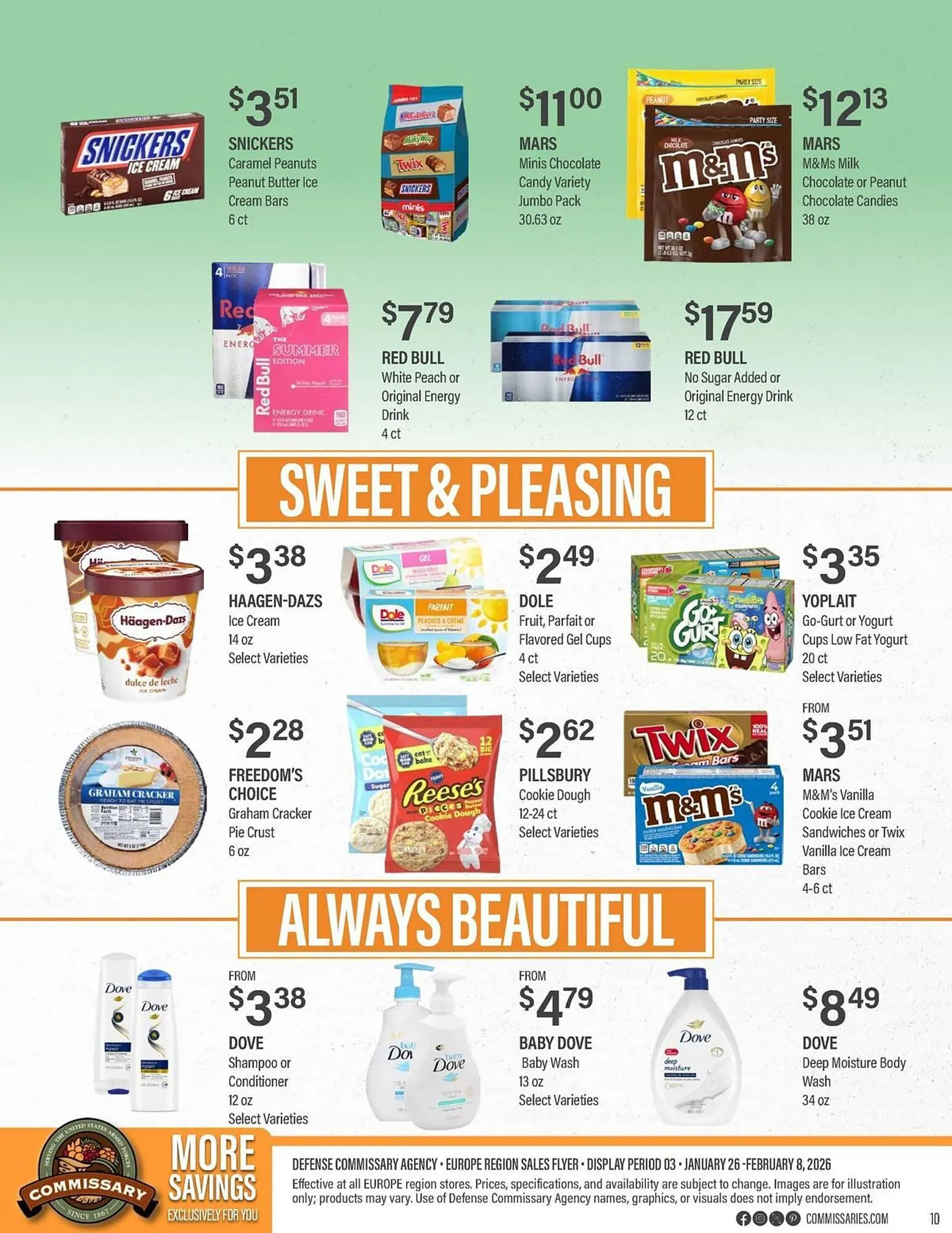 Weekly promotion Commissary weekly ad spanning from January 26 to February 8 2026 - Page 10 for Catalogue 365