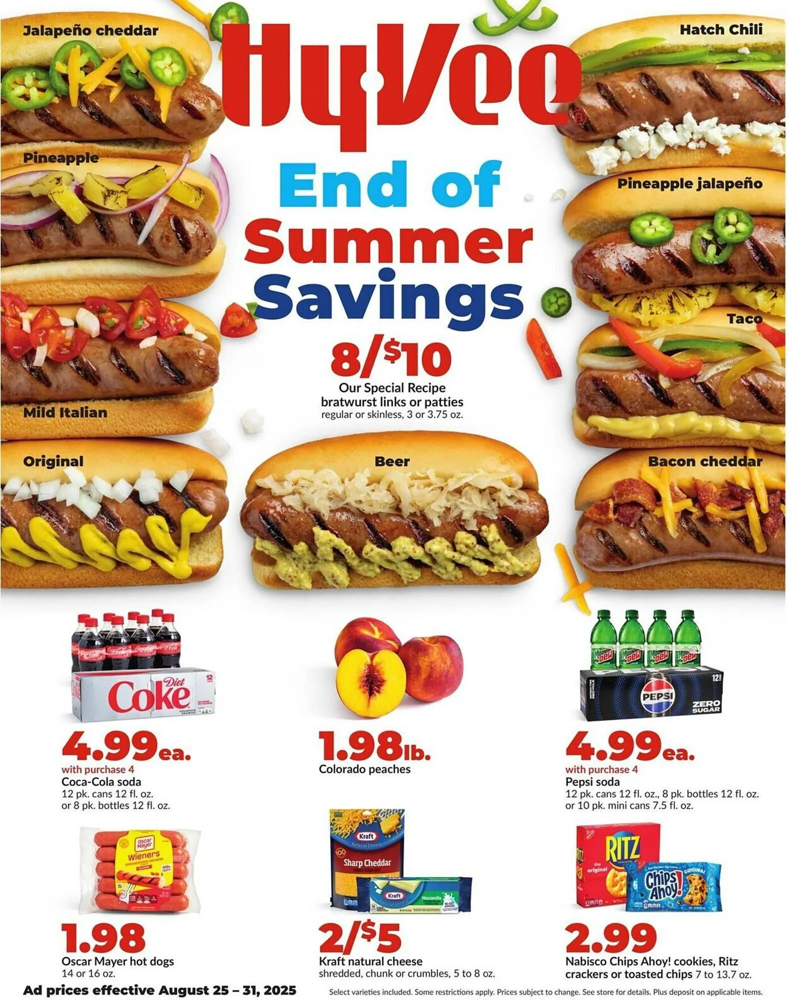 Weekly ad Hy-Vee Weekly Ad from August 25 to August 31 2025 - Page 1