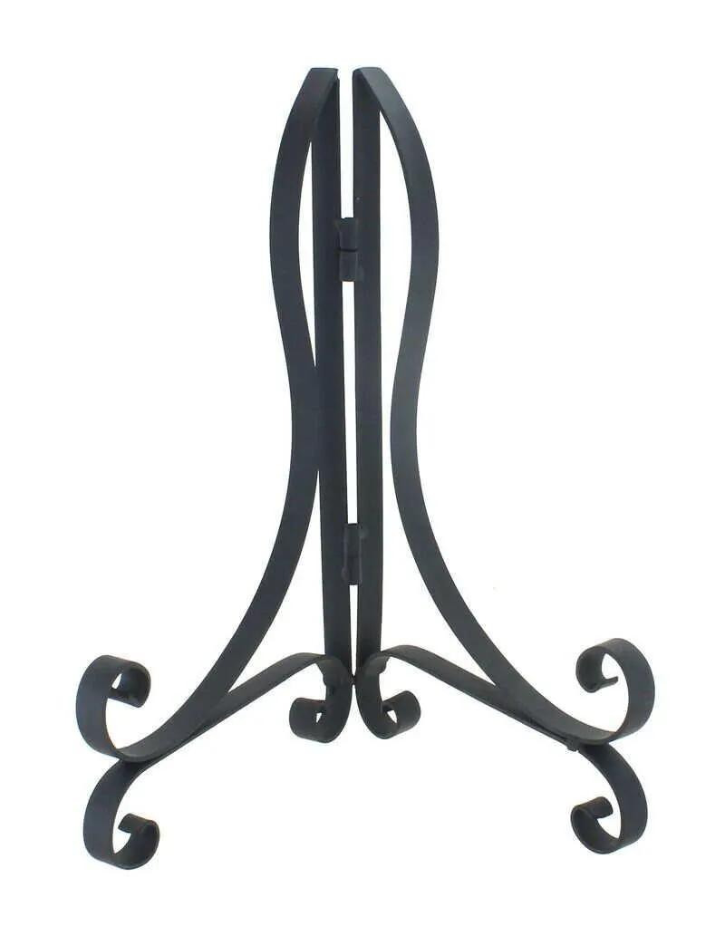 Blue Rose Polish Pottery Small Black Folding Easel