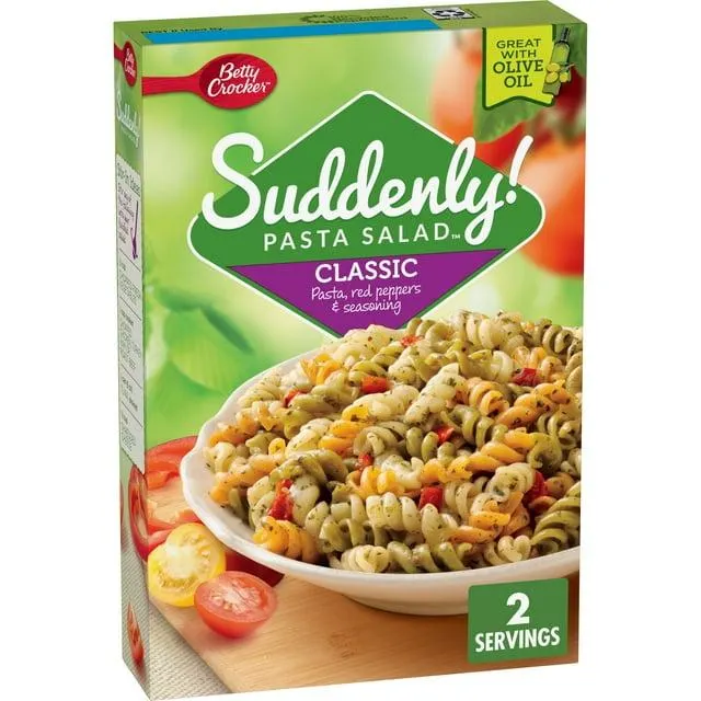 Suddenly Salad Classic Pasta Salad Mix with Red Peppers & Seasoning, 7.75 oz Box