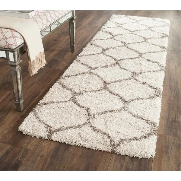 SAFAVIEH Hudson Shag Ogee Trellis 2-inch Thick Area Rug