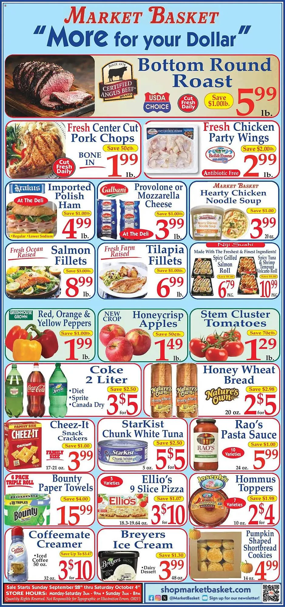 Weekly ad Market Basket weekly ad from September 28 to October 4 2025 - Page 1