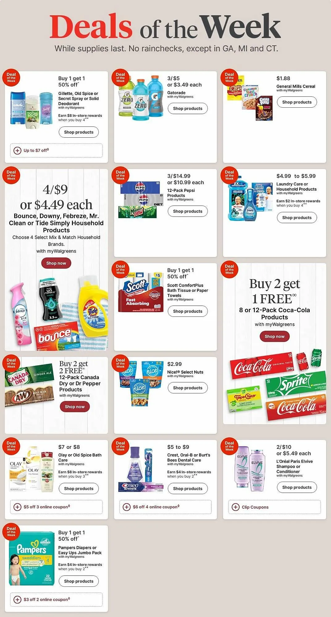 Weekly ad Walgreens Weekly Ad from July 28 to August 6 2025 - Page 1