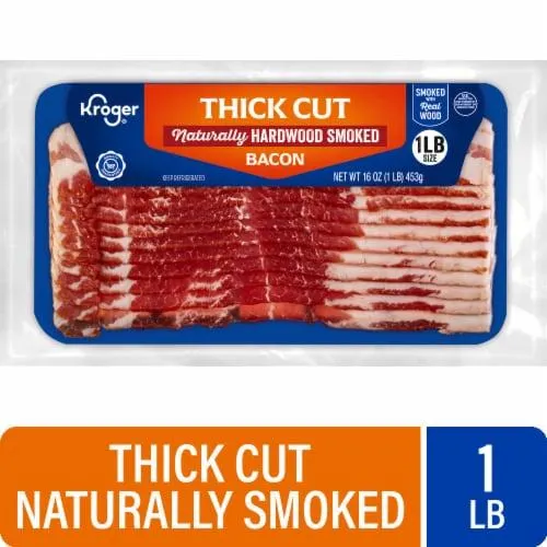 Kroger® Thick Cut Naturally Hardwood Smoked Bacon