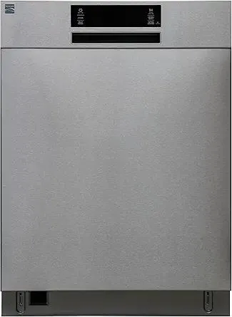 Kenmore 22-14585 24" Built-In Dishwasher - UltraWash, SmartWash, Sanitize Rinse, SmartDry, and Leak Detection - 14 Place Settings - 57 DBA - ENERGY STAR Certified - 24" - Stainless Steel
