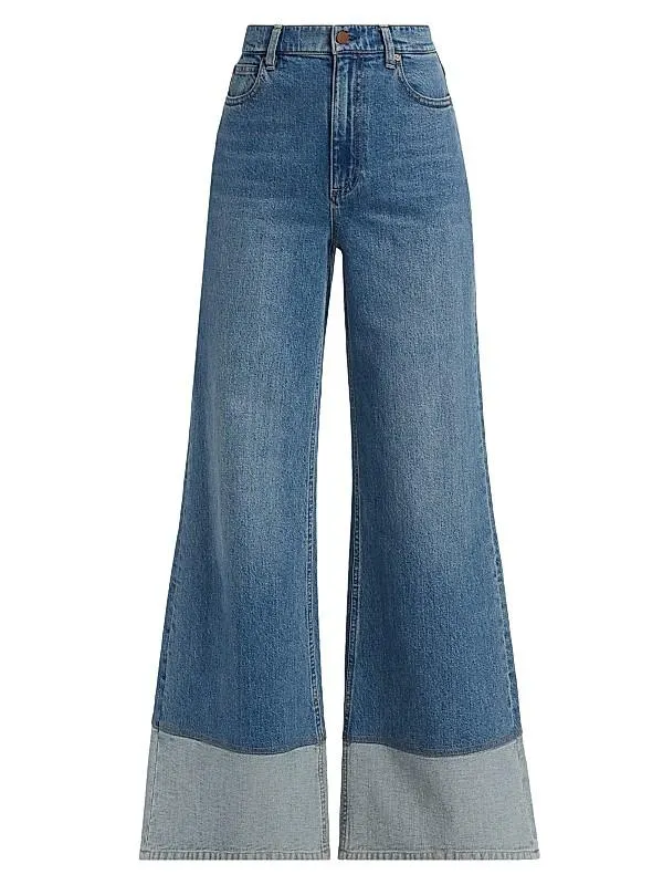 Wilson Reversed Seam Wide-Leg Jeans