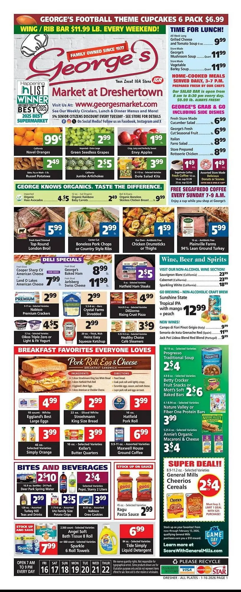 Weekly ad George's Market weekly ad from January 16 to January 22 2026 - Page 1