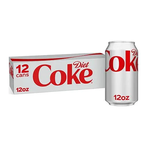 Coca Cola Diet Coke Soda 12 fl oz can 12 pack