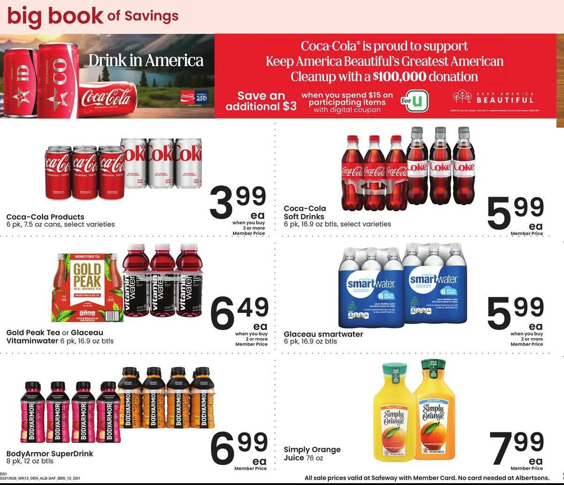 Weekly promotion Safeway weekly ad spanning from March 31 to April 27 2026 - Page 11 for Catalogue 365