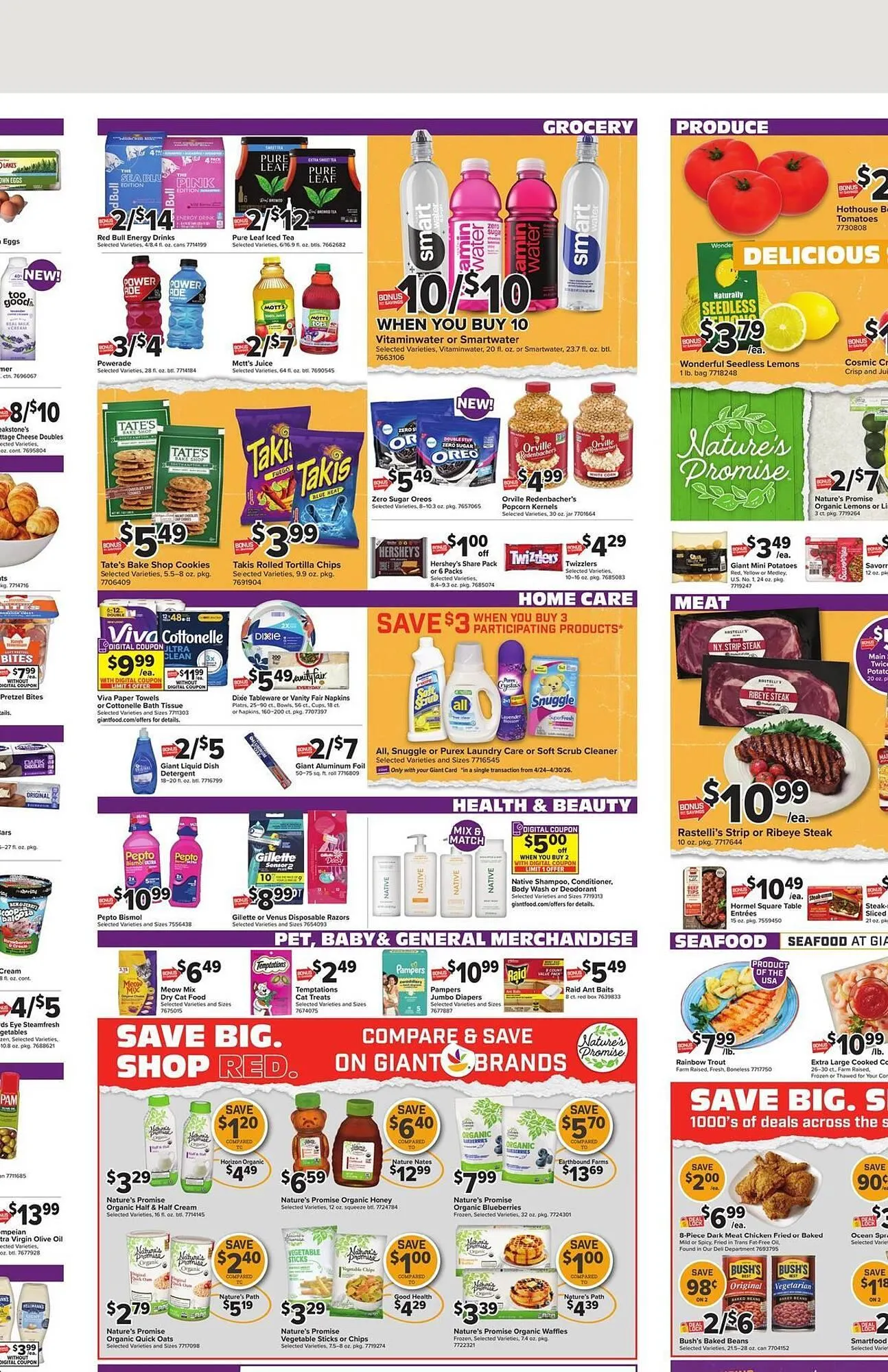 Weekly promotion Giant Food weekly ad spanning from April 24 to April 30 2026 - Page 4 for Catalogue 365