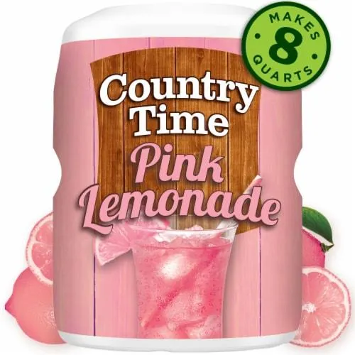 Country Time Pink Lemonade Drink Mix Canister