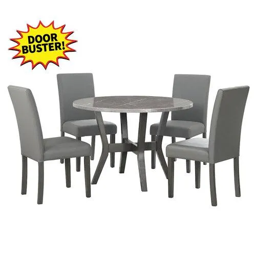 Ambridge Dining Set in Brushed Gray