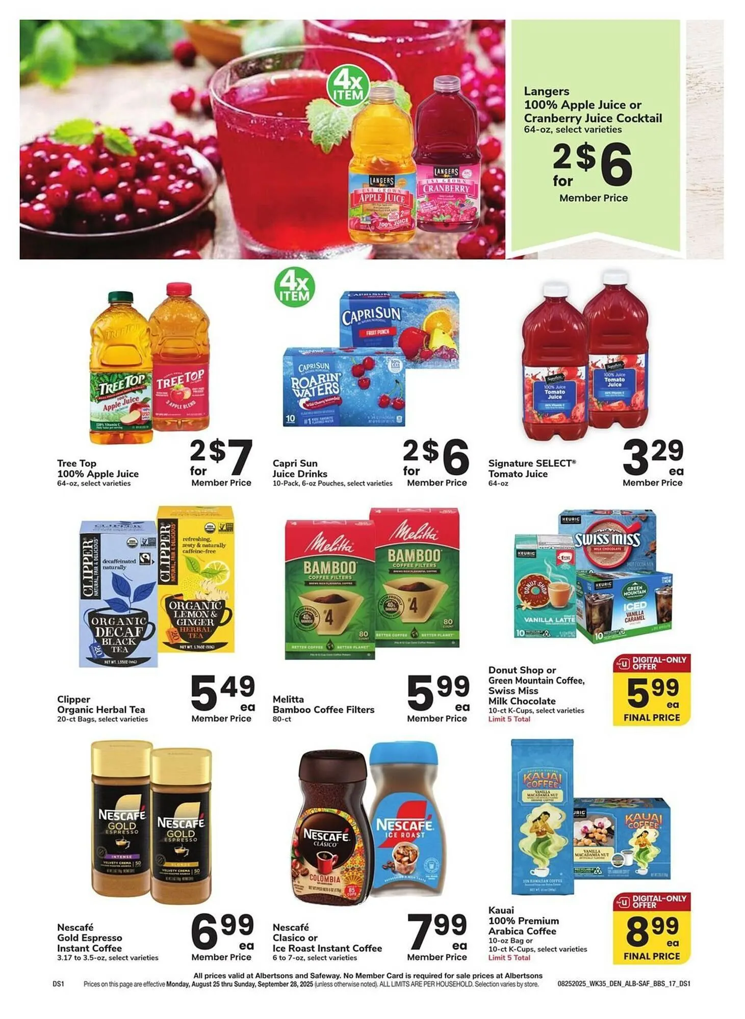 Weekly ad Albertsons Weekly Ad from August 25 to September 28 2025 - Page 17