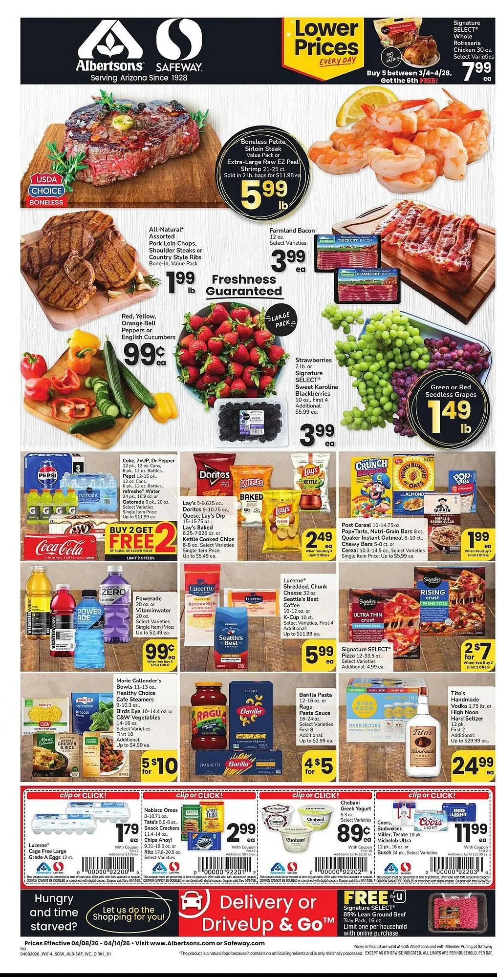 Weekly promotion Safeway weekly ad spanning from April 8 to April 14 2026 - Page 5 for Catalogue 365