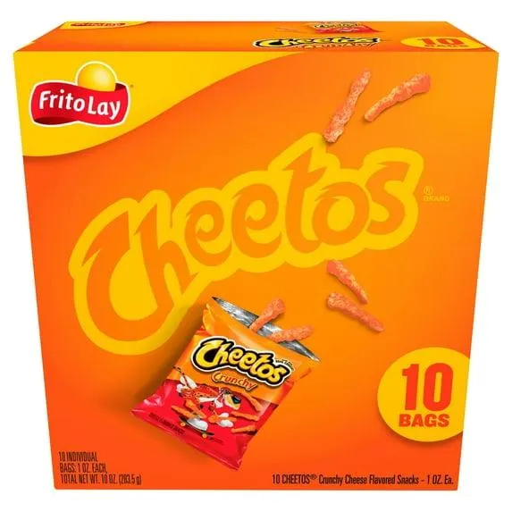 Cheetos Crunchy Cheese Flavored Snacks, 1 oz 10 Count