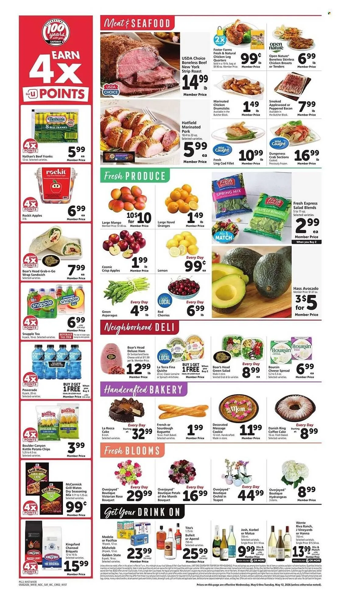 Weekly promotion Safeway weekly ad spanning from May 6 to May 12 2026 - Page 4 for Catalogue 365
