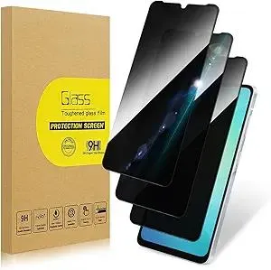 3 Pack Privacy Screen Protector for Samsung Galaxy A32 5G|Anti-Spy Tempered Glass Anti-Scratch, 9H Hardness & Easy Installation