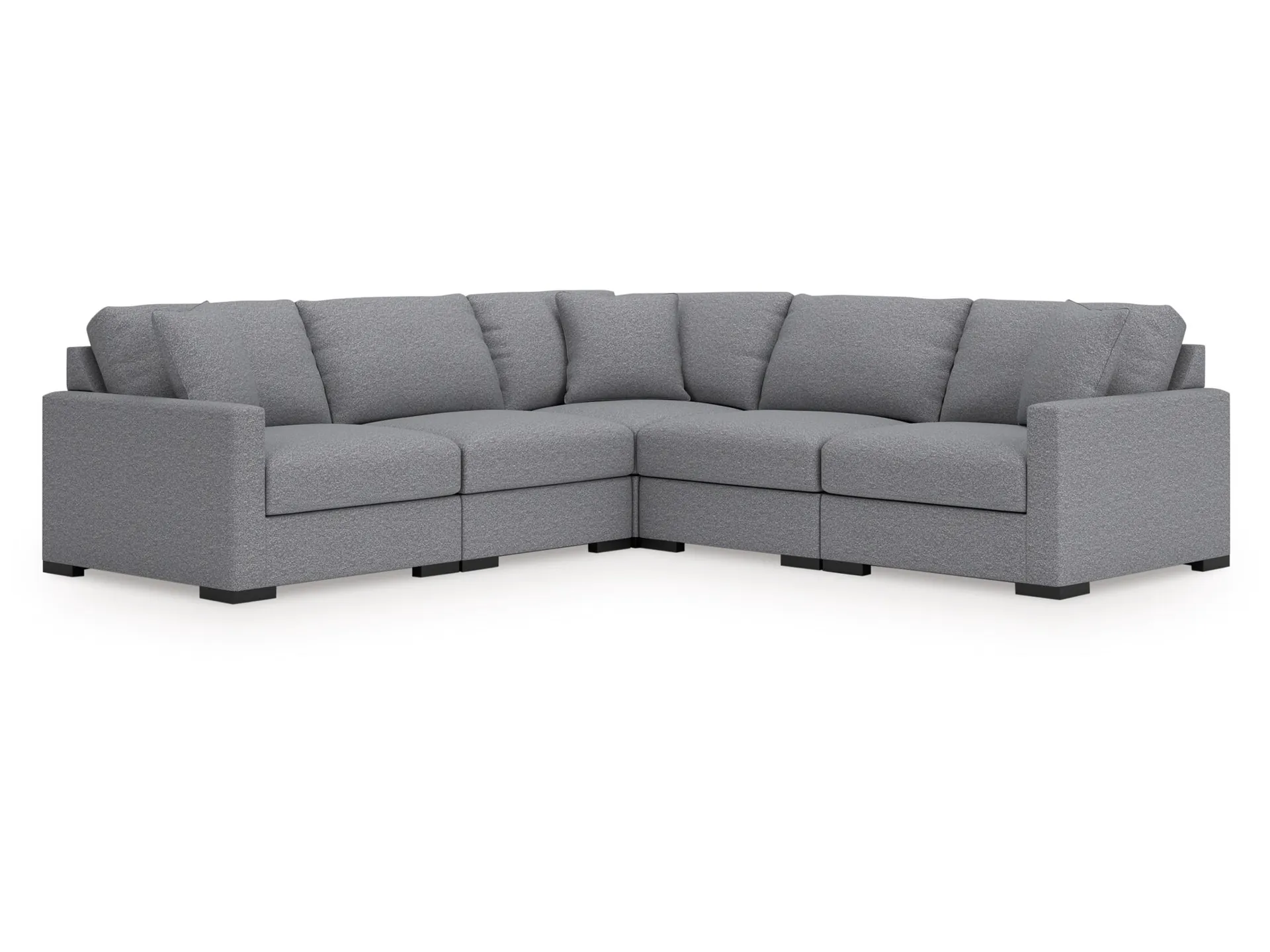 Omaha by Ashley 5-Piece Modular Next-Gen Nuvella™ Performance Fabric Sectional