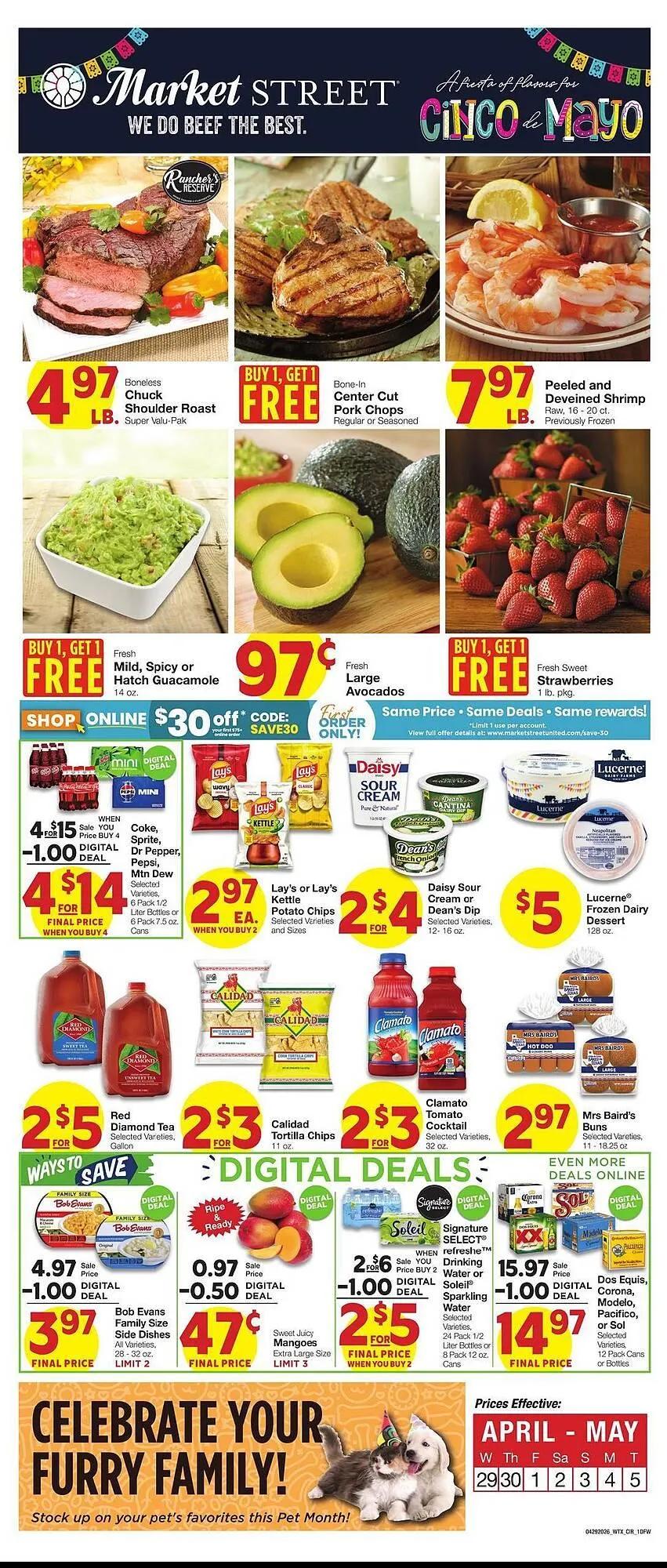 Weekly ad Market Street weekly ad from April 29 to May 5 2026 - Page 1