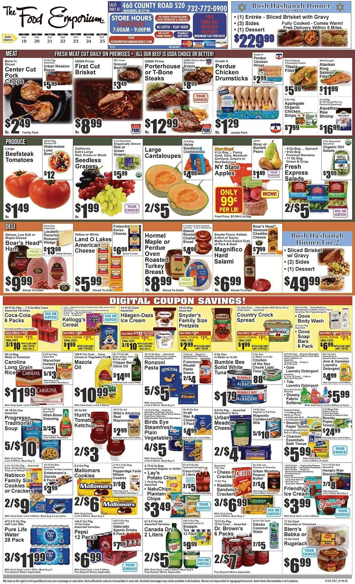 Weekly ad The Food Emporium circular from September 19 to September 25 2025 - Page 1