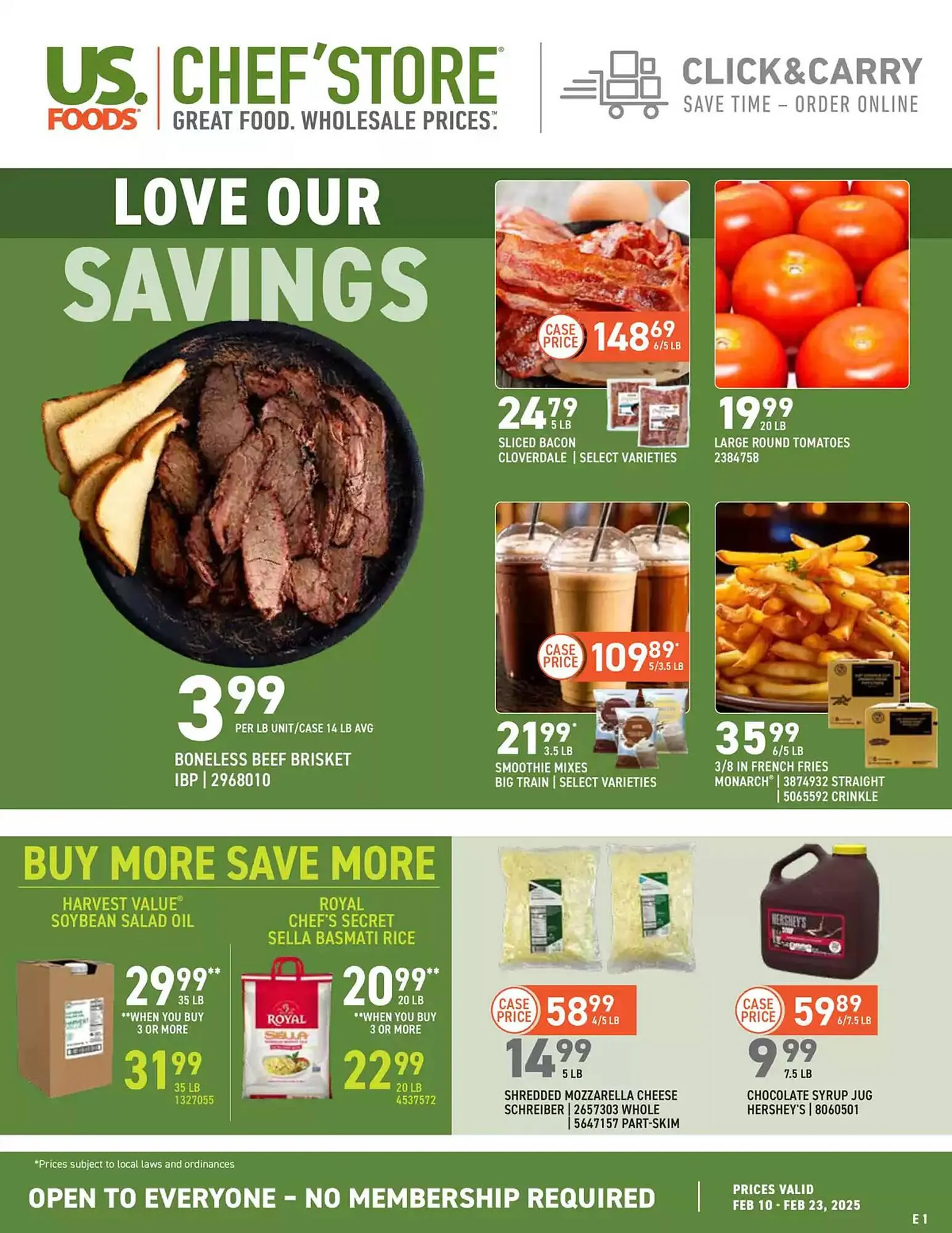 Weekly ad US Foods Chef's Store Weekly Ad from February 10 to February 24 2025 - Page 1