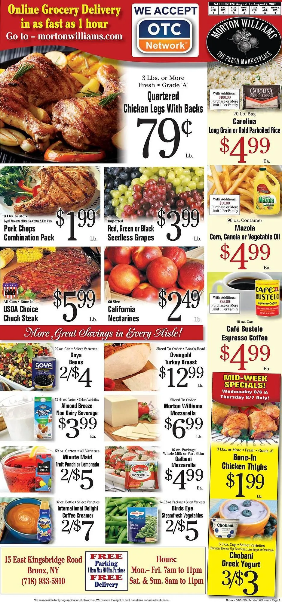Weekly ad Morton Williams Weekly Ad from August 1 to August 7 2025 - Page 1