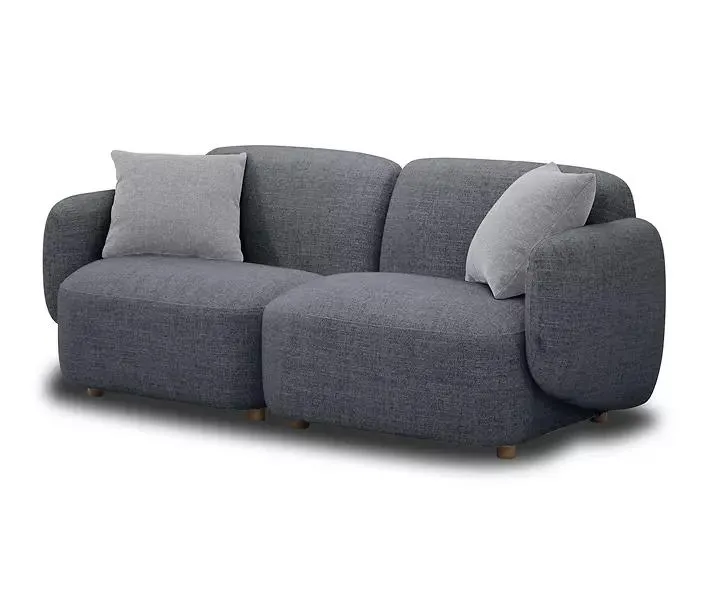 No Worries Estero Gray 2-Piece Modular Sofa