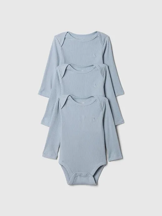 Baby First Favorites Rib Bodysuit (3-Pack)