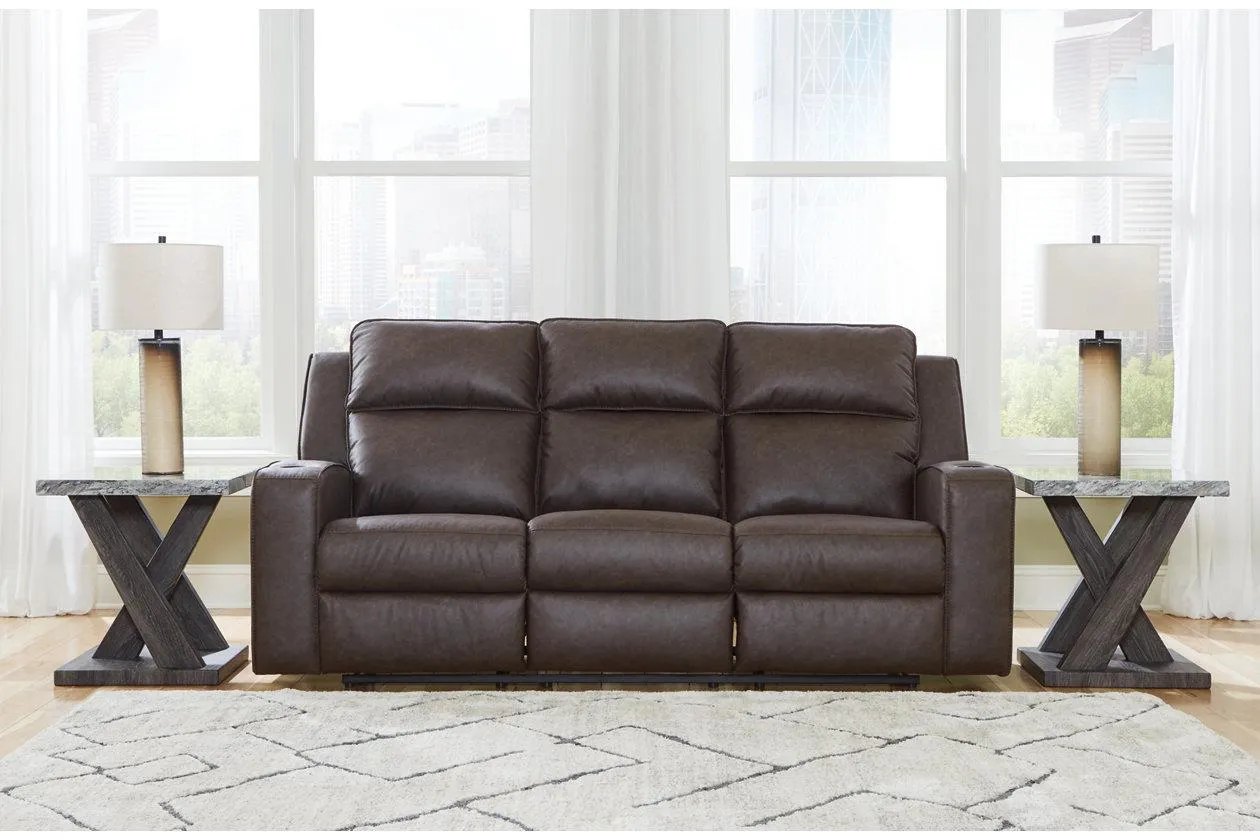 Lavenhorne Manual Reclining Sofa with Drop Down Table