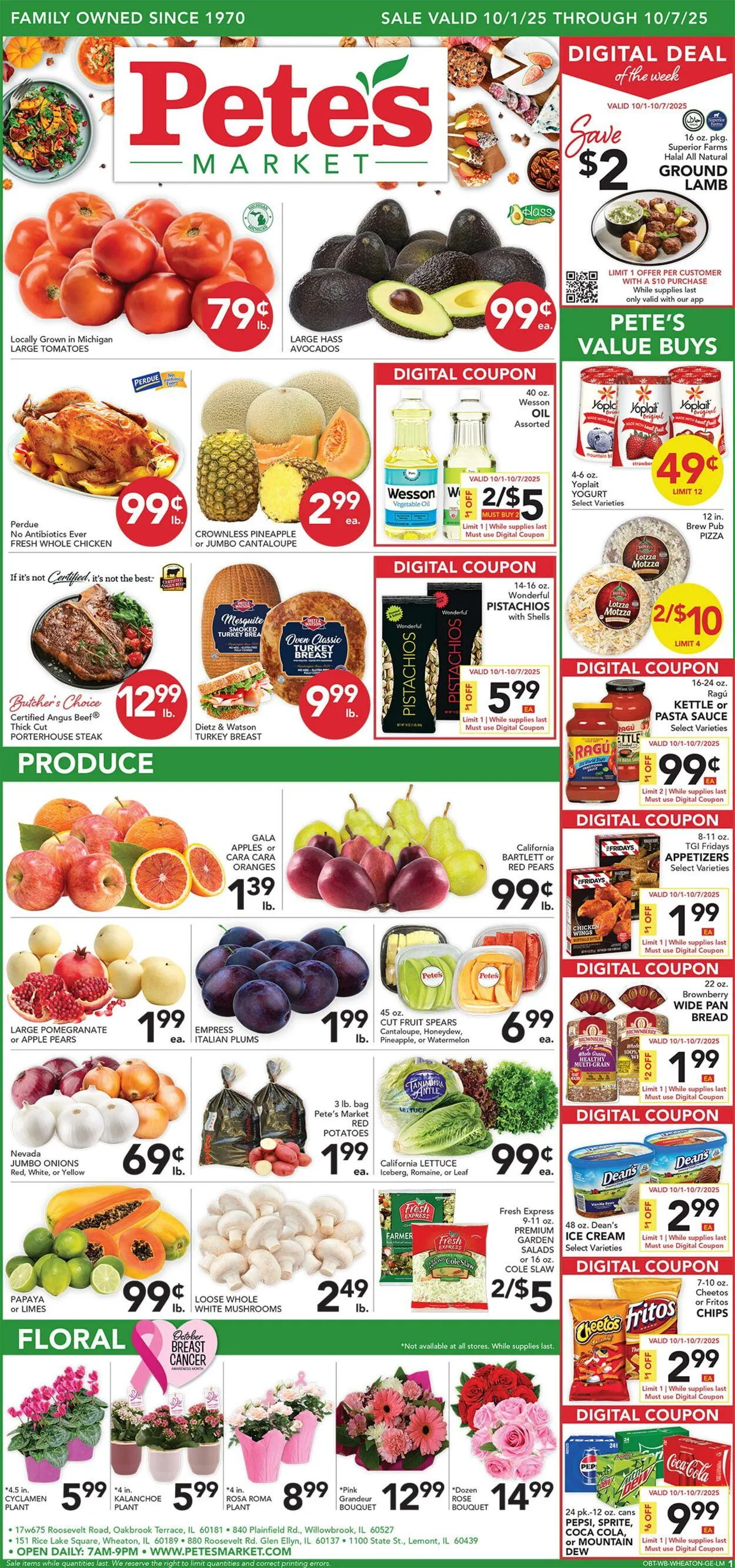 Weekly ad Pete's Fresh Market from October 1 to October 7 2025 - Page 1