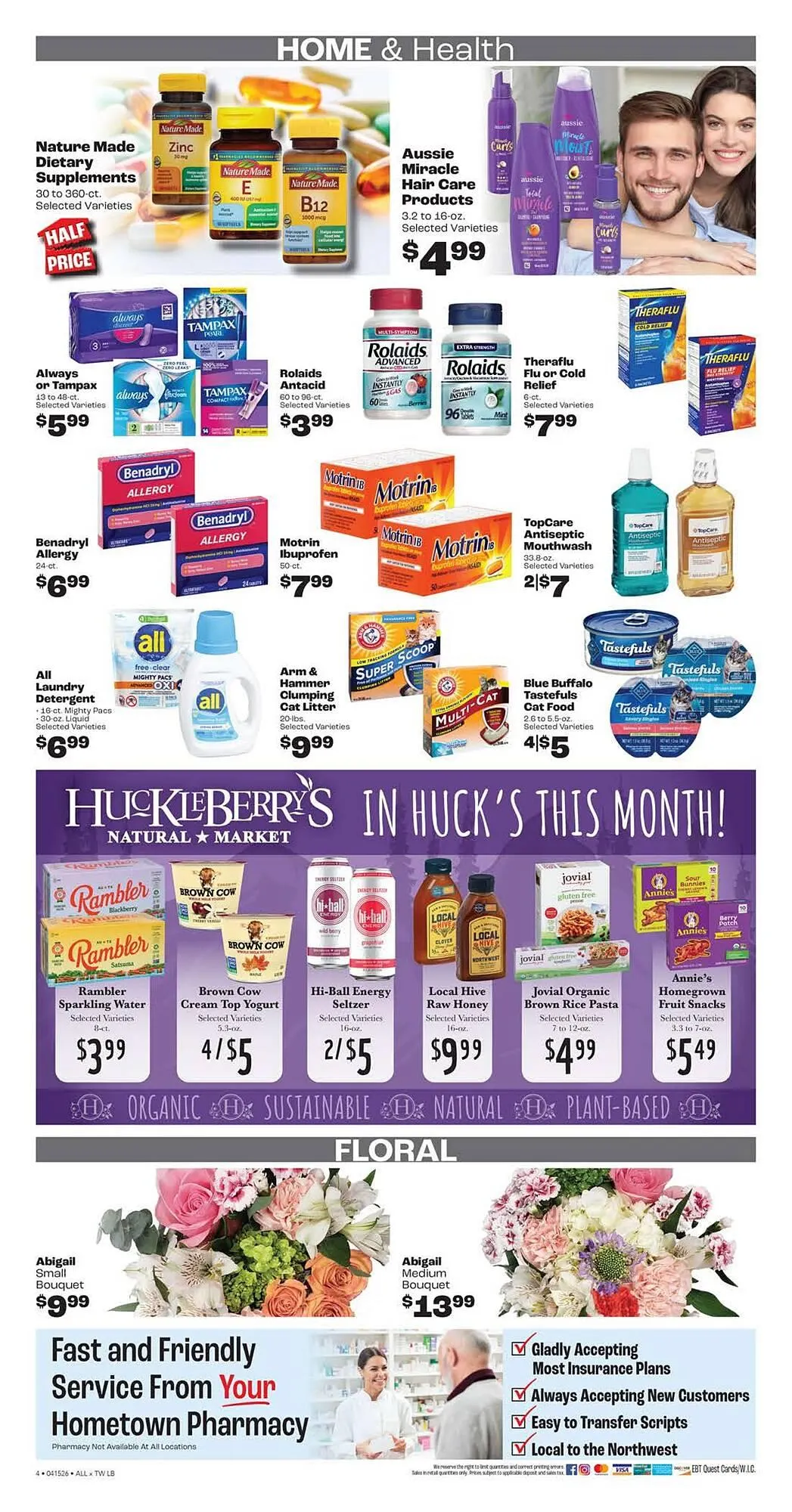 Weekly promotion Rosauers weekly ad spanning from April 15 to April 21 2026 - Page 4 for Catalogue 365