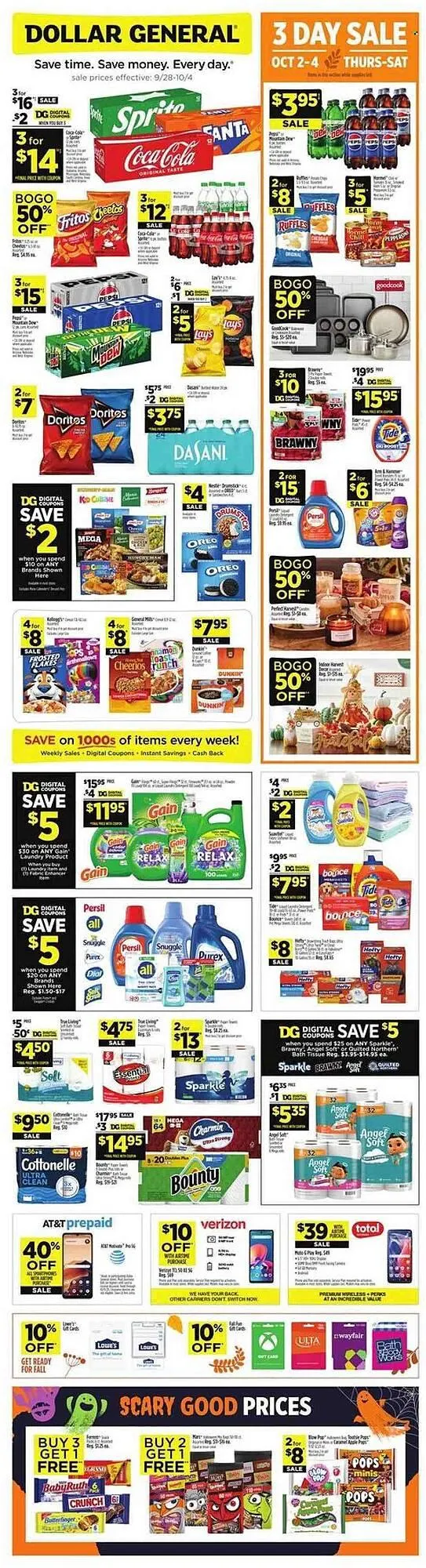 Weekly ad Dollar General weekly ad from October 2 to October 4 2025 - Page 1