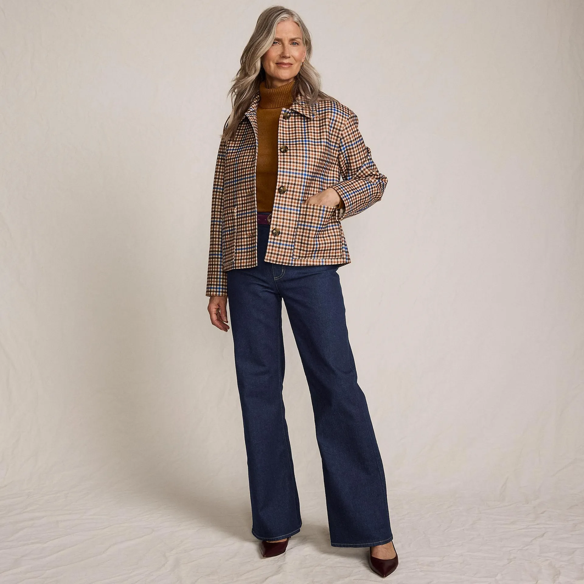 Women's Soft Denim High Rise Classic Flare Jeans