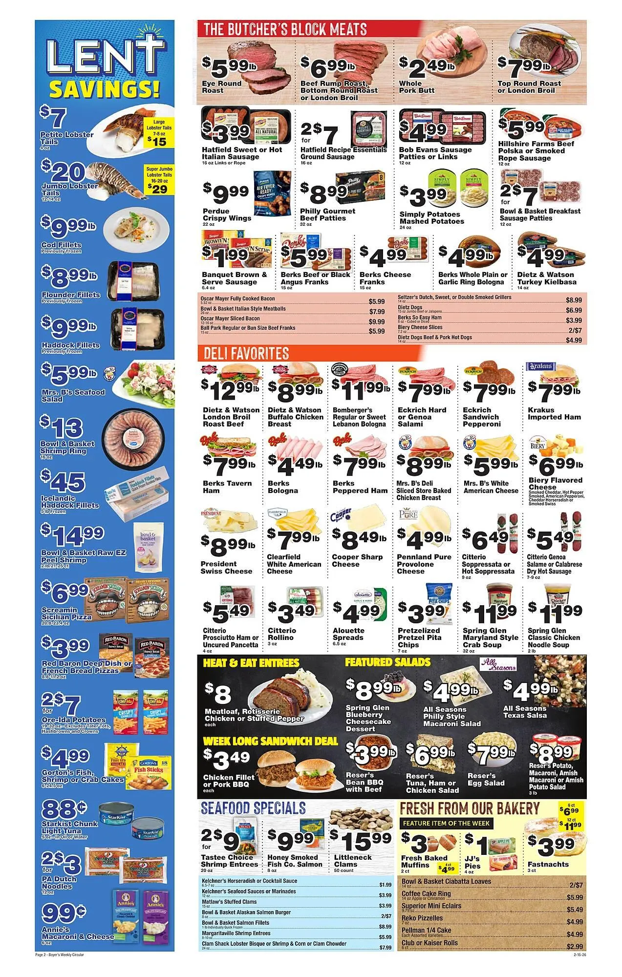 Weekly ad Boyer's Food Markets weekly ad from February 15 to February 21 2026 - Page 2