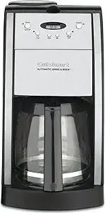Cuisinart DGB-550BKP1 Automatic Coffeemaker Grind & Brew, 12-Cup Glass, Black
